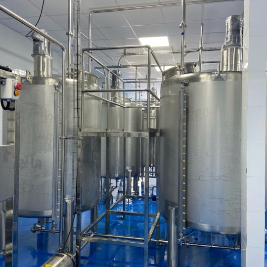 Hoàn thành dự án setup bồn chứa inox '